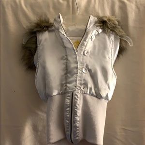 Wet Seal puffy vest with hood